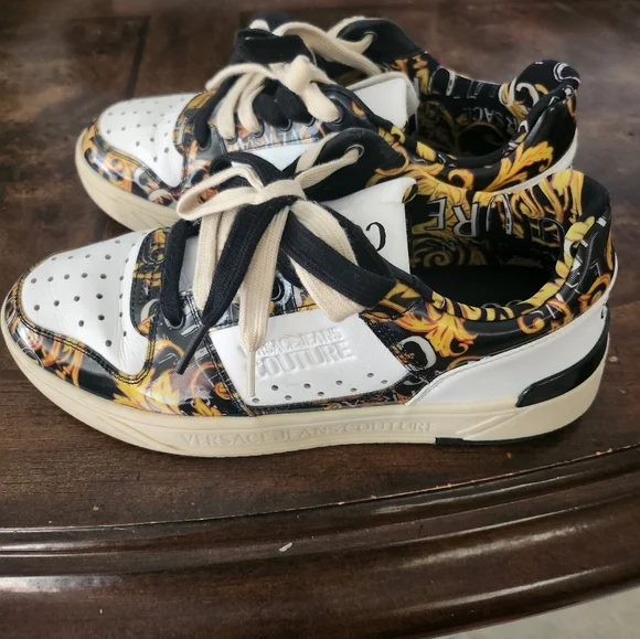 Versace Jeans Couture Baroque print Low-top Trainers size 8